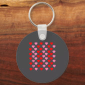 Porte-clés Nk And Red Hearts Lovers Funny Valentine’s Day Hum (Recto)