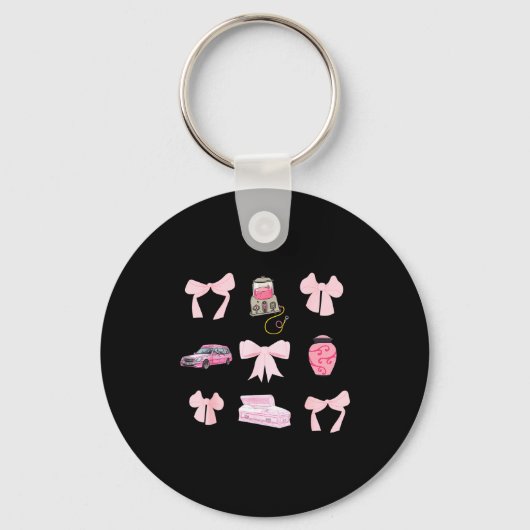 Porte-clés Nk Coquette Bow Funeral Director Mortician Mortuar (Recto)