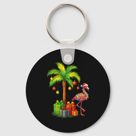 Porte-clés Nk Flamingo Christmas Palm Tree Trocal Xmas (Recto)