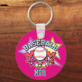Porte-clés No1 Baseball Maman Key Ring (Recto)