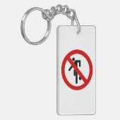 Porte-clés NO Ball Games ⚠ Thai Park ⚠ (Devant gauche)