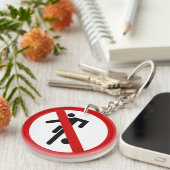 Porte-clés NO Ball Games ⚠ Thai Park ⚠ (Devant droit)