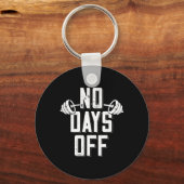 Porte-clés No Days Off Bodybuilder Saying Barbell Bodybuildin (Recto)