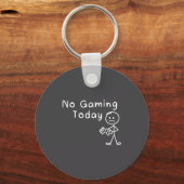 Porte-clés No Gaming Today Funny Gamer Sad Stickman Gaming Lo (Recto)