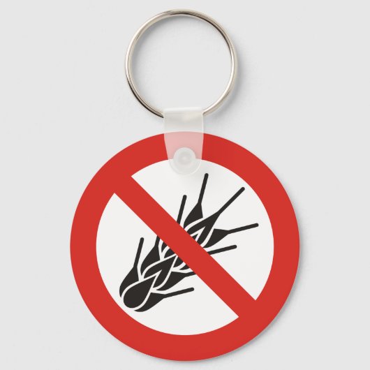 Porte-clés No Gluten Sign Keychain (Recto)
