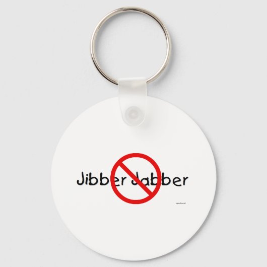 PORTE-CLÉS NO JIBBER JABBER (Recto)