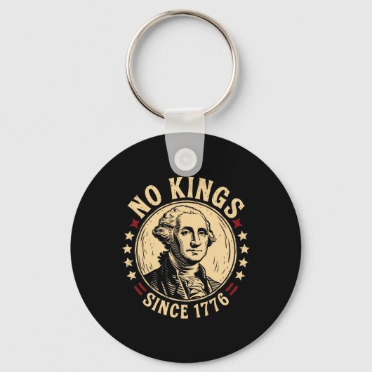 Porte-clés No Kings In America 1776 Save Democracy United Sta (Recto)