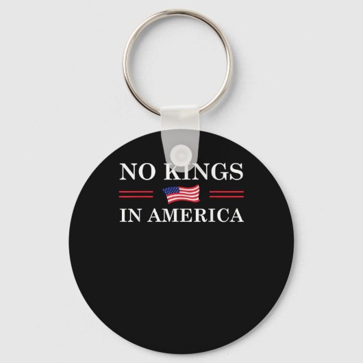 Porte-clés No Kings In America Freedom No King Lives American (Recto)