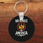 Porte-clés No Kings In America No Crown Minimal Clean (Recto)
