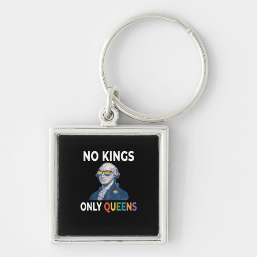 Porte-clés No Kings In America Only Queens Funny Queer Gay Pr (Devant)