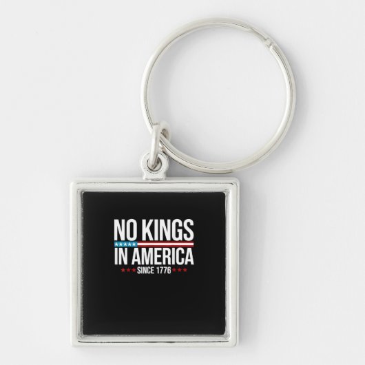 Porte-clés No Kings In America Since 1776 Artistic Graphic (Devant)