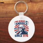 Porte-clés No Kings In America Since 1776 Distressed Flag Usa (Recto)