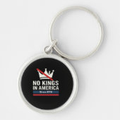 Porte-clés No Kings In America Since 1776 Patriotic Graphic D (Devant)