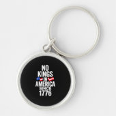 Porte-clés No Kings In America Since 1776 Simple Classic (Devant)