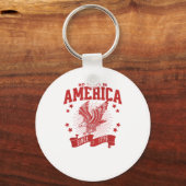 Porte-clés No Kings In America Since 1776 USA Eagle (Recto)