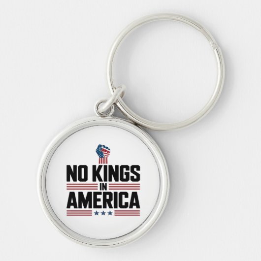 Porte-clés No Kings In America USA Retro Classic (Devant)