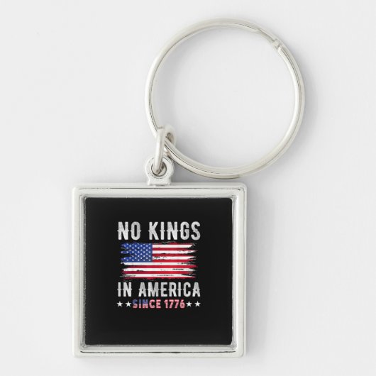 Porte-clés No Kings In America Vintage Patriotic Independence (Devant)