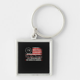 Porte-clés No Kings In America We The People Retro Cool