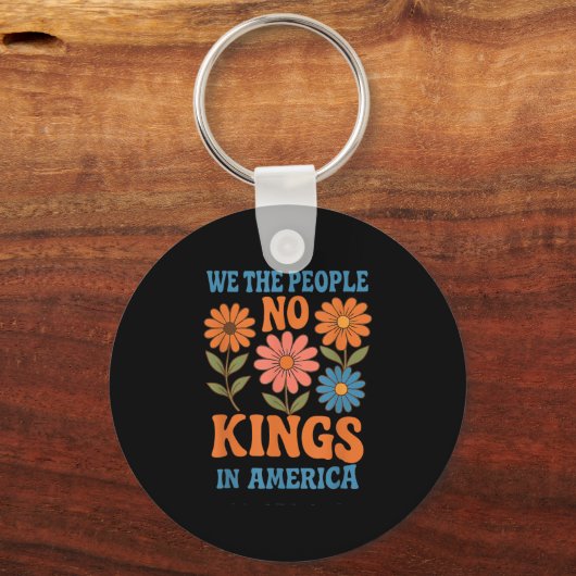 Porte-clés No Kings In America We The People Retro Lovers (Recto)