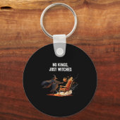 Porte-clés No Kings Just Witches Funny Witchcore Halloween Ar (Recto)