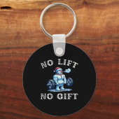 Porte-clés No Lift No Gift Funny Workout Snowman Christmas Gy (Recto)