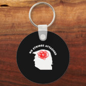 Porte-clés No Strings Attached Funny Sarcastic Saying Adult H (Recto)