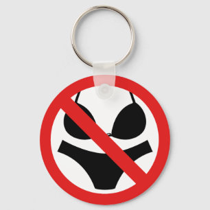 Porte-clés No swimsuits Allowed Sign