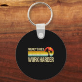 Porte-clés Nobody Cares Work Harder Motivational Fitness Work (Recto)