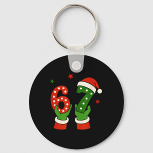 Porte-clés Noël 67 Six Sept Funny Gen Z Alpha Argot Mème