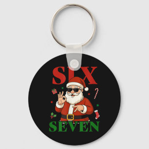 Porte-clés Noël 67 Six Seven Drôle Gen Z Alpha Argot Mème