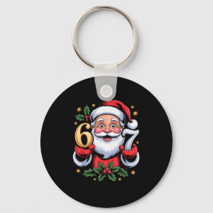 Porte-clés Noël 67 Xmas drôle Six Sept Pull Ugly 6-7