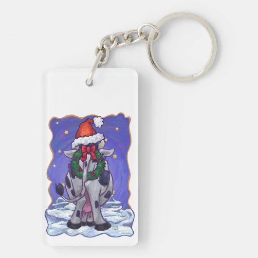 Porte-clés Noël à la vache (Dos)