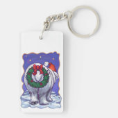 Porte-clés Noël à l'ours polaire (Dos)