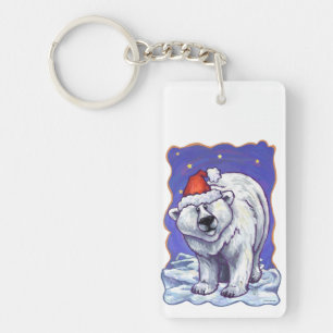 Porte-clés Noël à l'ours polaire