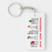 Porte-clés Noël à New York Noël à New York (Devant)