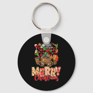 Porte-clés Noël afro-américain Noël africain noir Maman