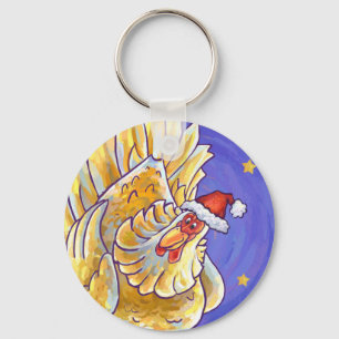 Porte-clés Noël au poulet