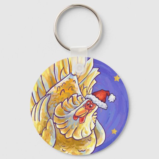 Porte-clés Noël au poulet (Recto)