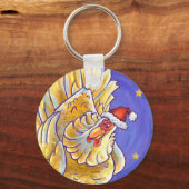 Porte-clés Noël au poulet (Recto)