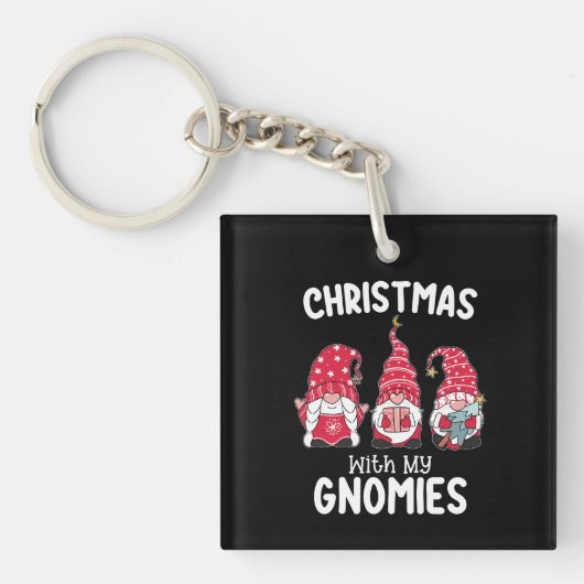 Porte-clés Noël avec mes Gnomies Gnome de vacances (Devant)
