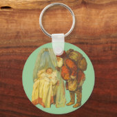 Porte-clés Noël Baby Santa Clause Vintage (Recto)