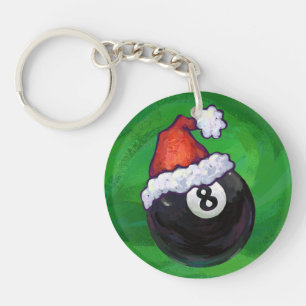 Porte-clés Noël Balle 8 Verte