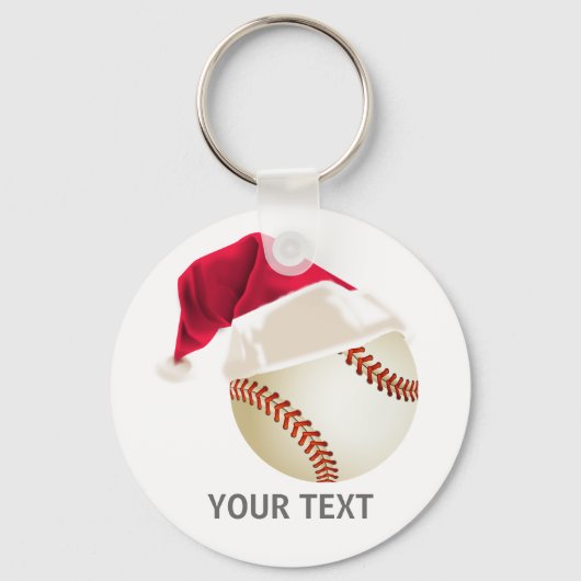 Porte-clés Noël baseball (Recto)