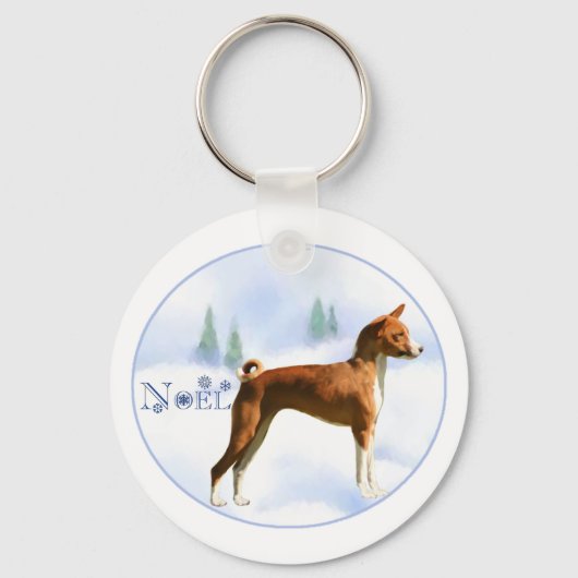 Porte-clés Noel Basenji Porte - clé (Recto)