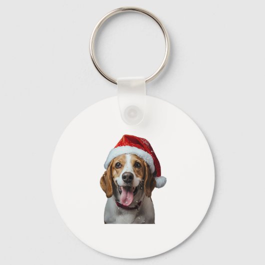 Porte-clés Noël beagle (Recto)