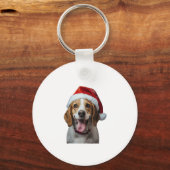 Porte-clés Noël beagle (Recto)