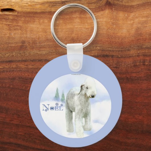 Porte-clés Noel Bedlington Terrier (Verso)