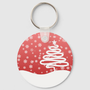Porte-clés Noël blanc