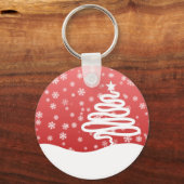 Porte-clés Noël blanc (Recto)