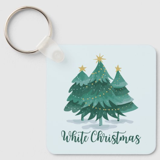 Porte-clés Noël blanc (Recto)